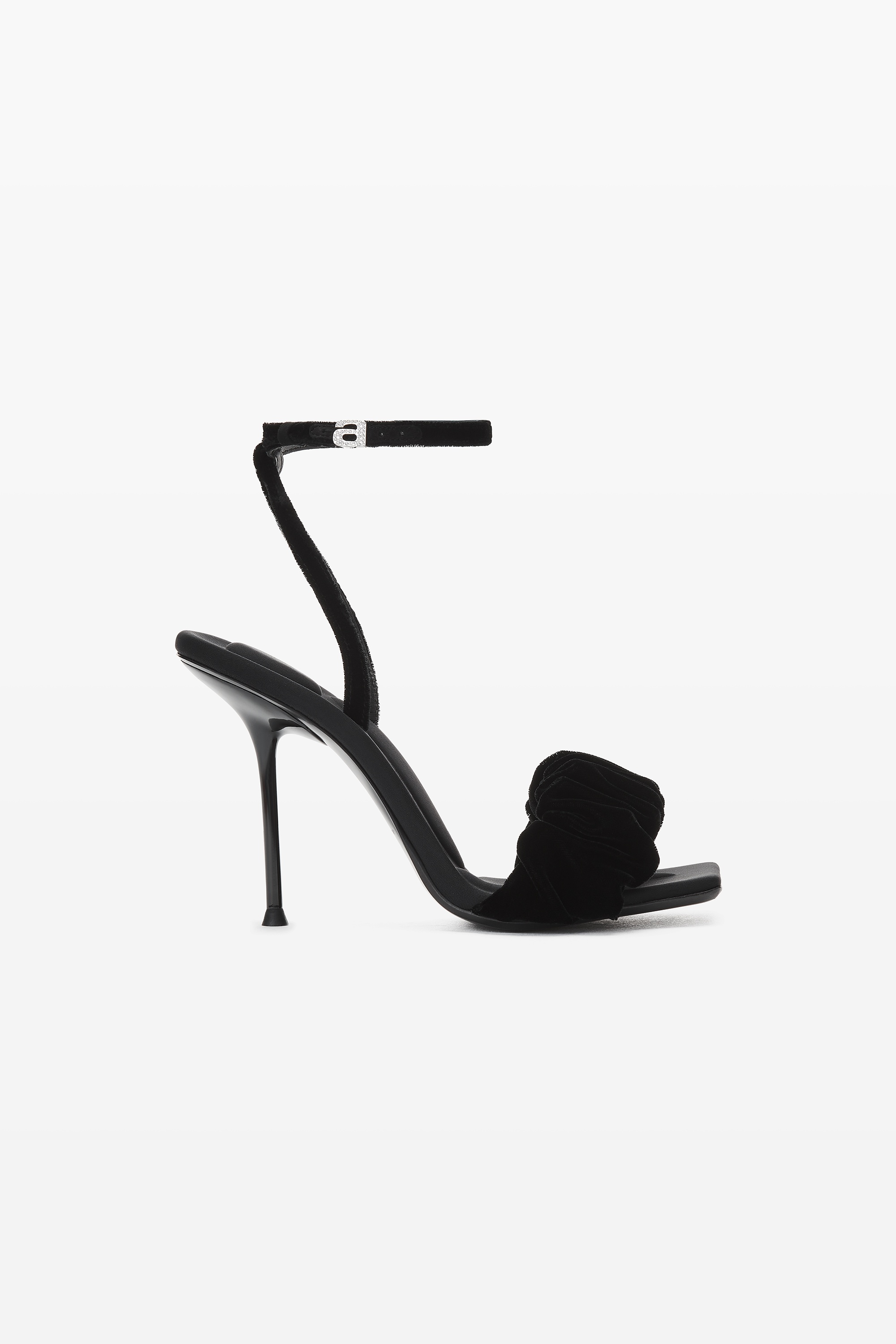 JULIE SCRUNCHIE SANDAL IN VELVET - 1