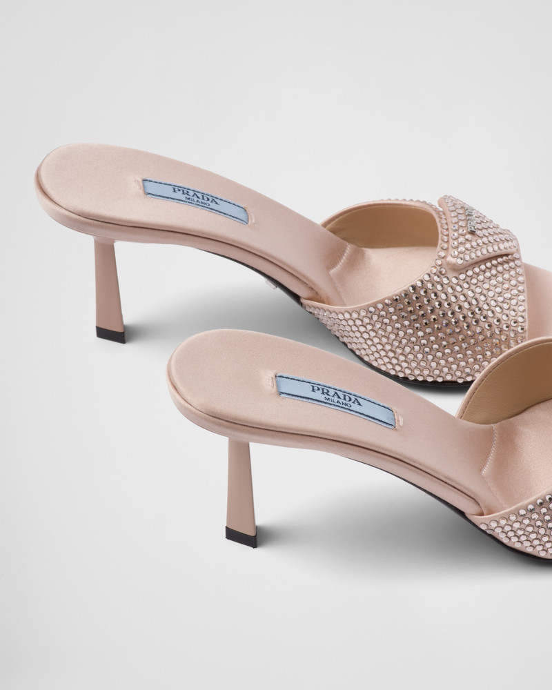 Satin slides with crystals 7