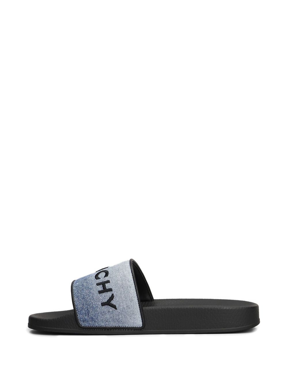 logo-embroidered flat sandals - 4