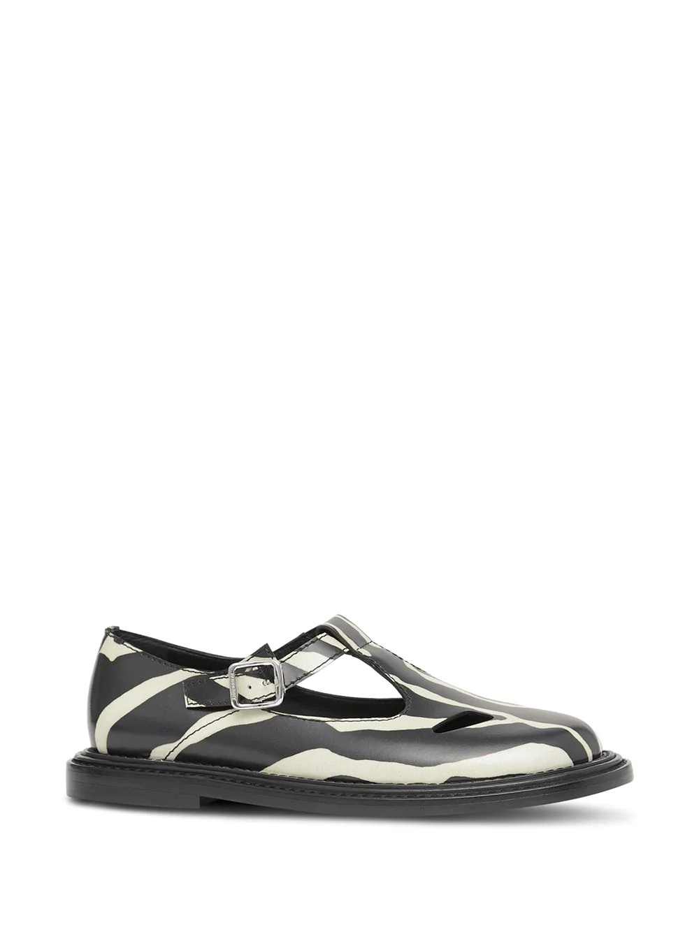 Zebra-print t-bar shoes - 2