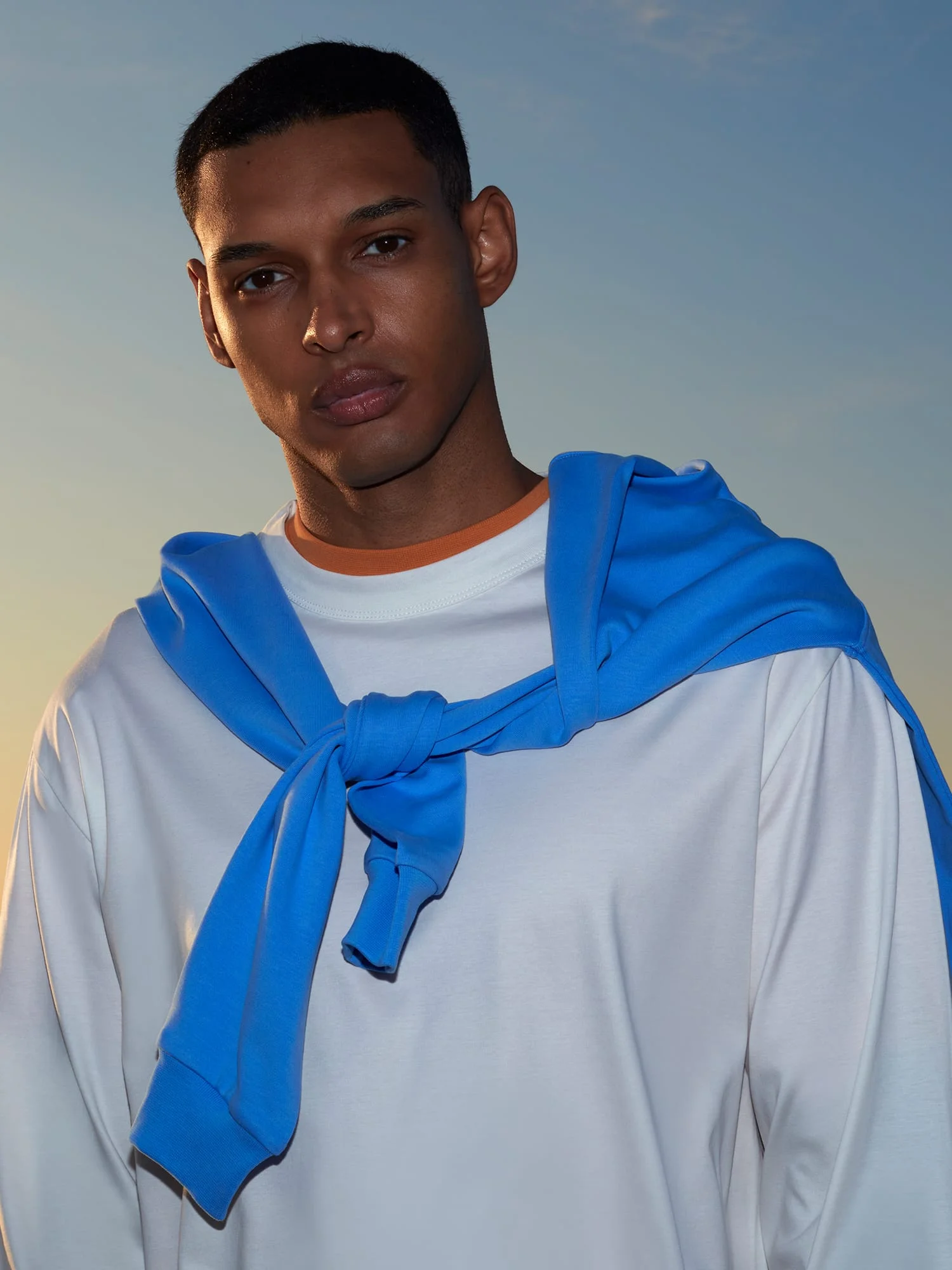 Mens Long Sleeve Interlock T-Shirt - Soft Void - 1