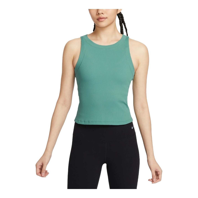 (WMNS) Nike Zenvy Dri-FIT Rib Tank Asia Sizing 'Green' FN3537-361 - 1