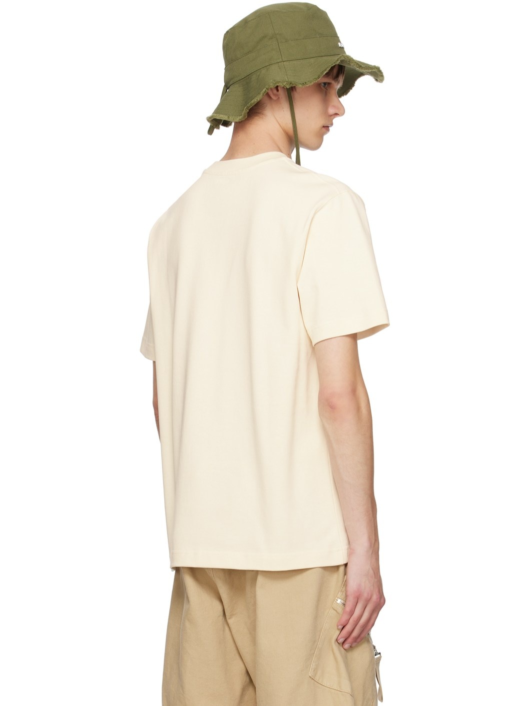 Beige Les Classiques 'Le t-shirt Gros Grain' T-Shirt - 3