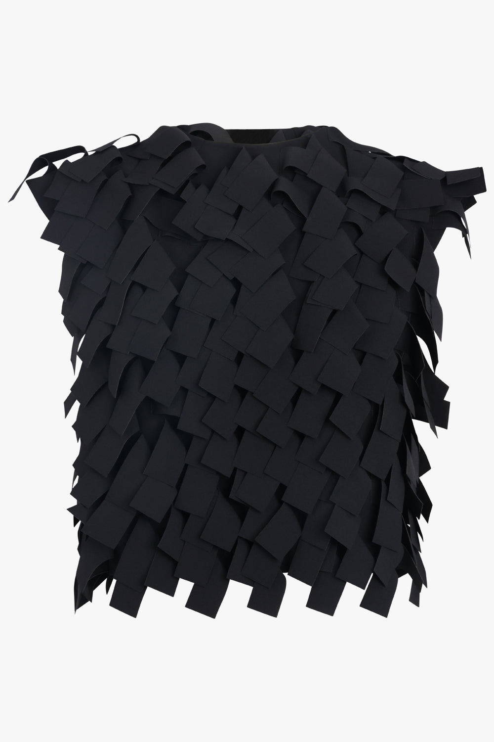MULTI RECTANGLE FLOATING S/S TOP | BLACK - 1