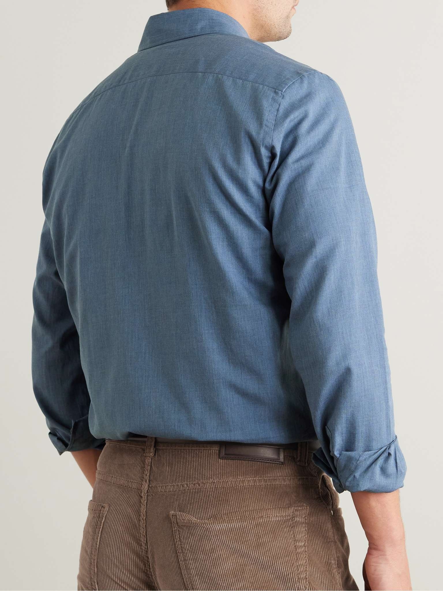 Herringbone Cotton Shirt - 4