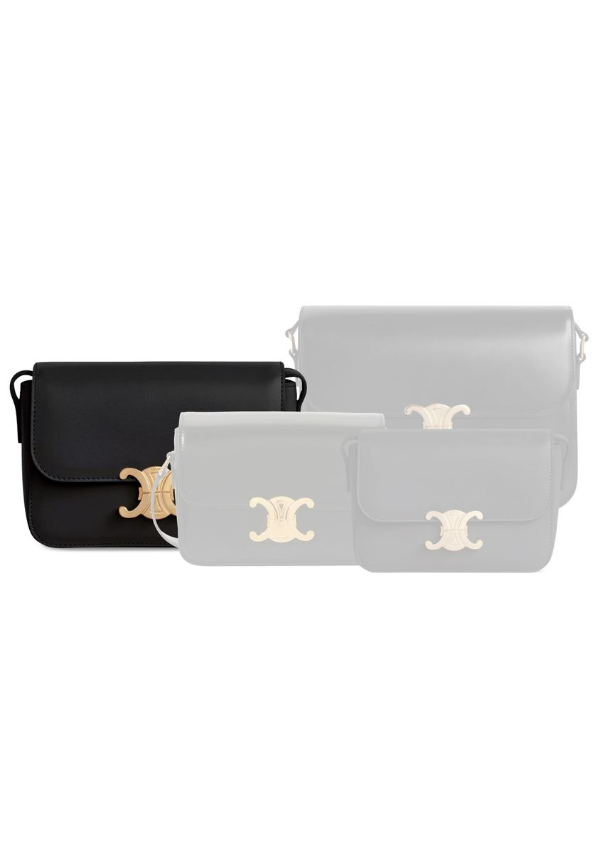 Medium Triomphe Bag in Shiny Calfskin - 6