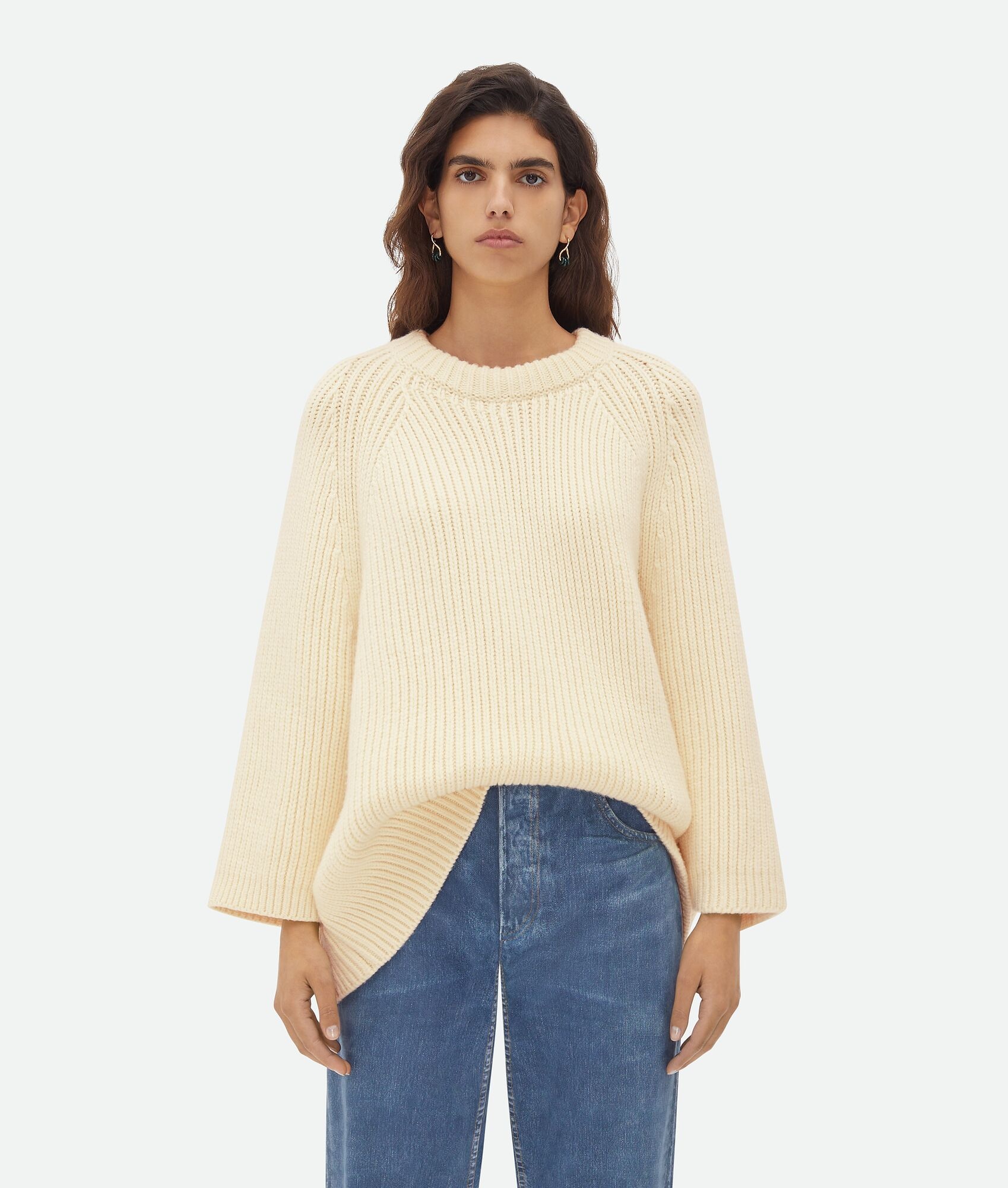 Oversized Wool Cashmere T-Shirt - 1