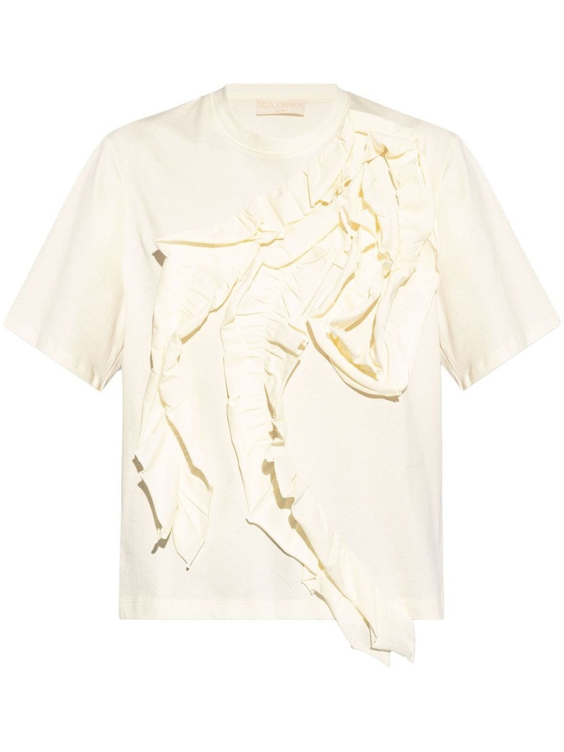 Aris ruffle-detail T-shirt 1