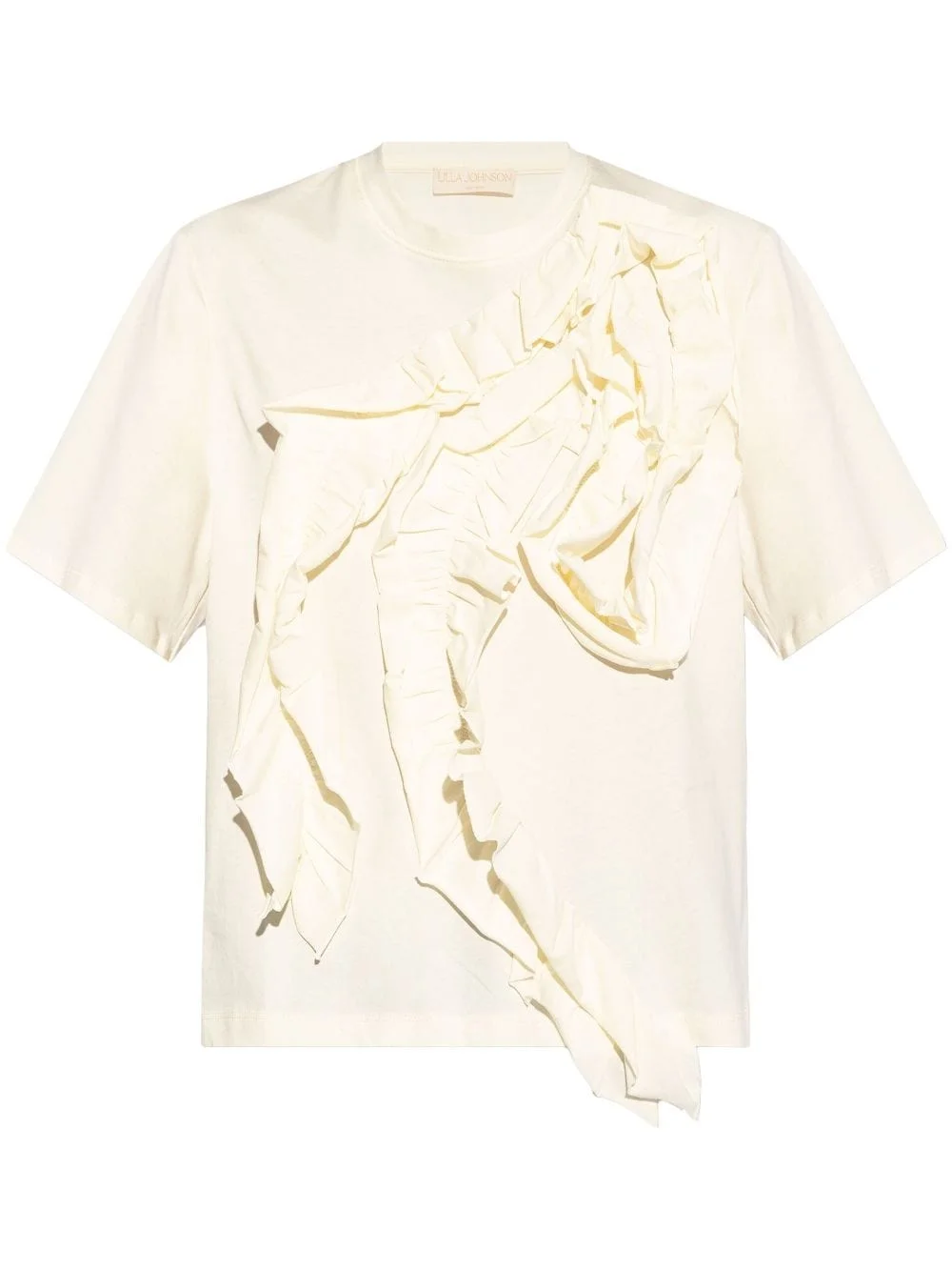 Aris ruffle-detail T-shirt - 1