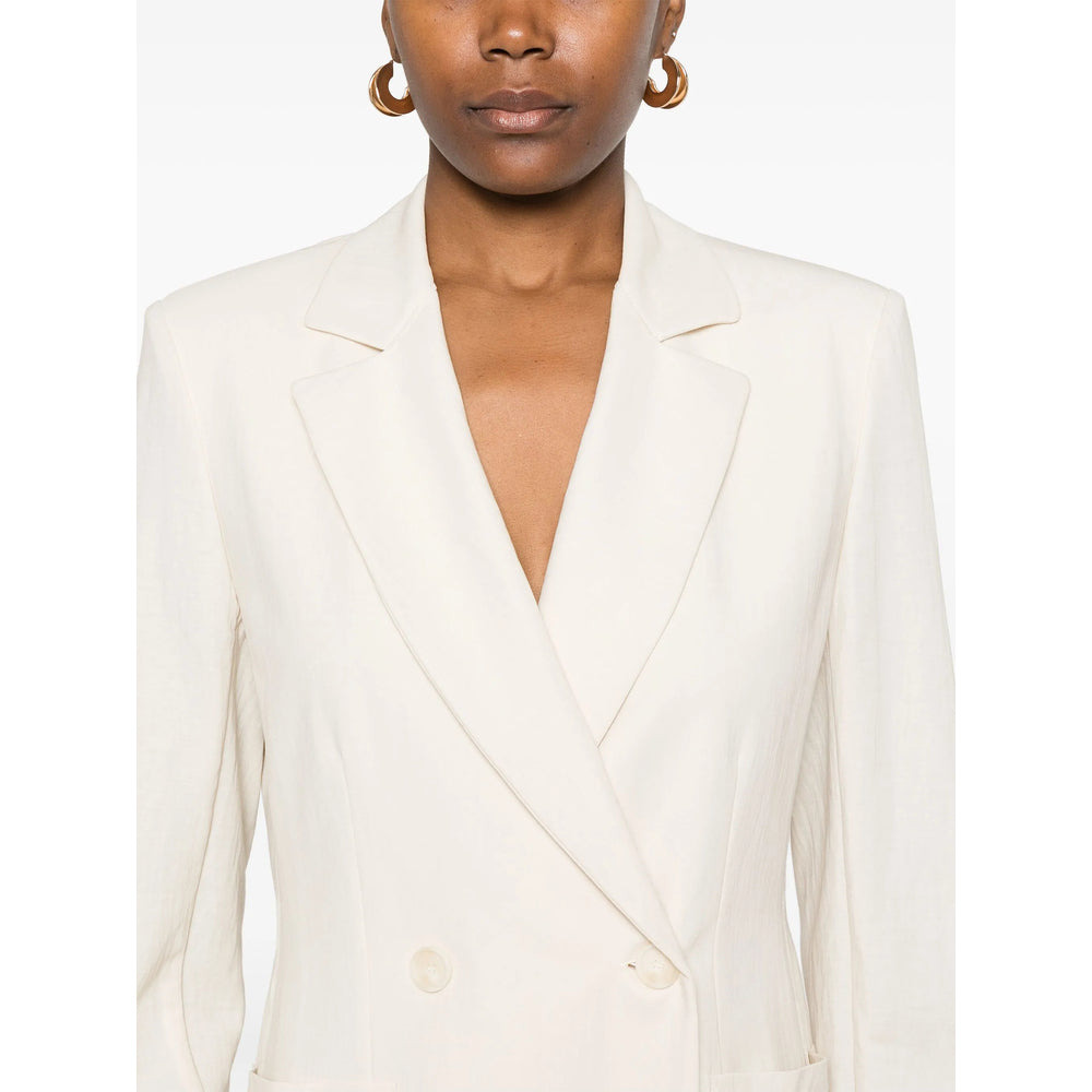 Harris Wharf London Neutrals Jackets - Blazers Women - 2