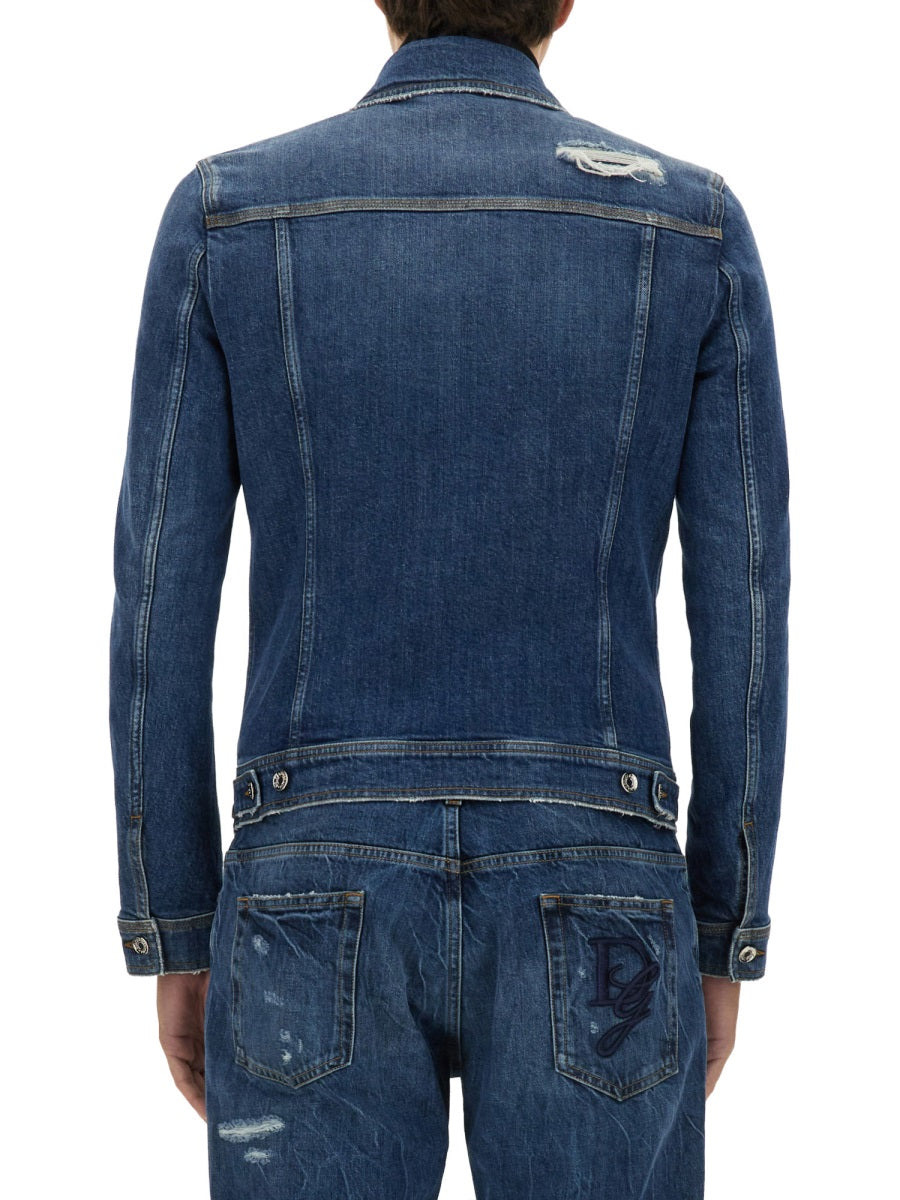 Dolce & Gabbana Men Strethc Denim Jacket - 3
