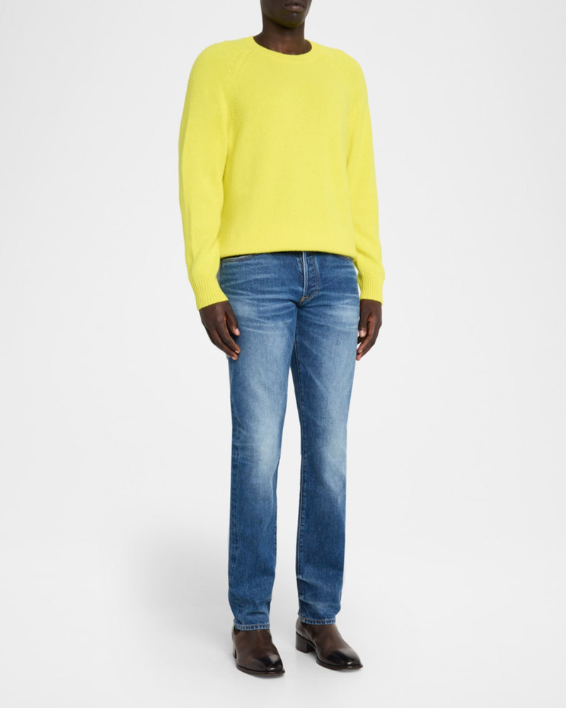 TOM FORD Men's Light Wash Selvedge Straight Fit Jeans outlook
