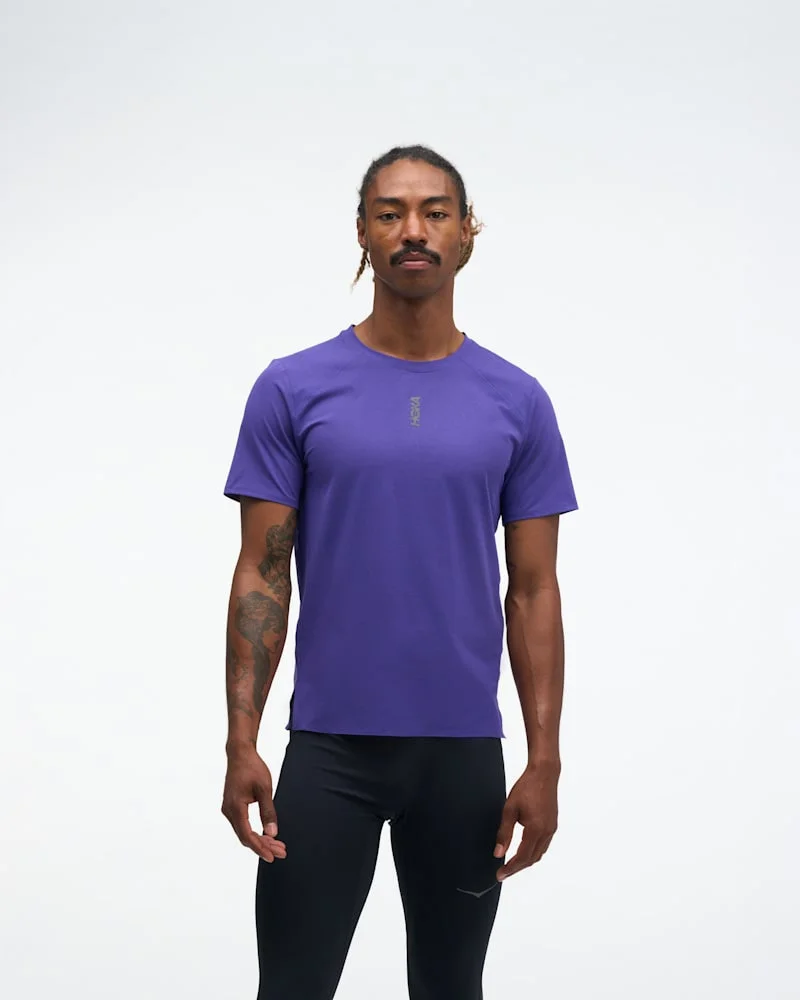 Men's EveryRun Short Sleeve Shirt in Cosmic Purple - 1