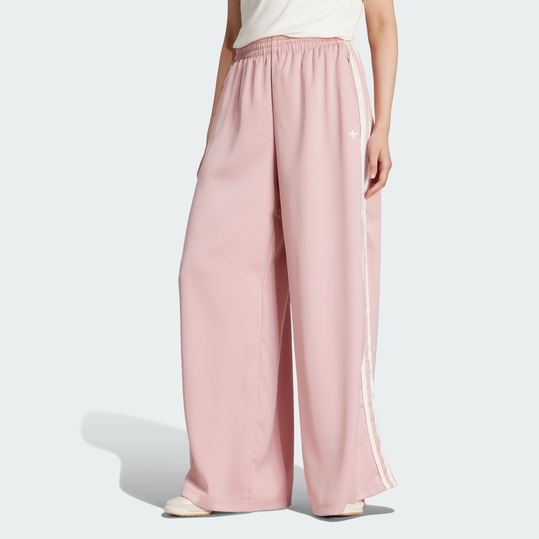adidas Originals Satin Wide Leg Pants Ruffle 3-Stripes - 2