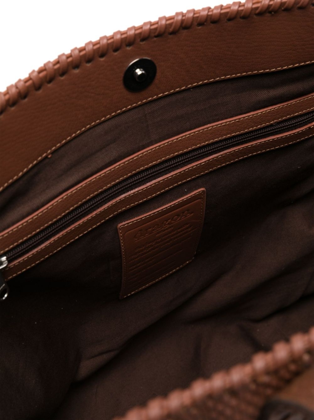 leather tote bag - 5
