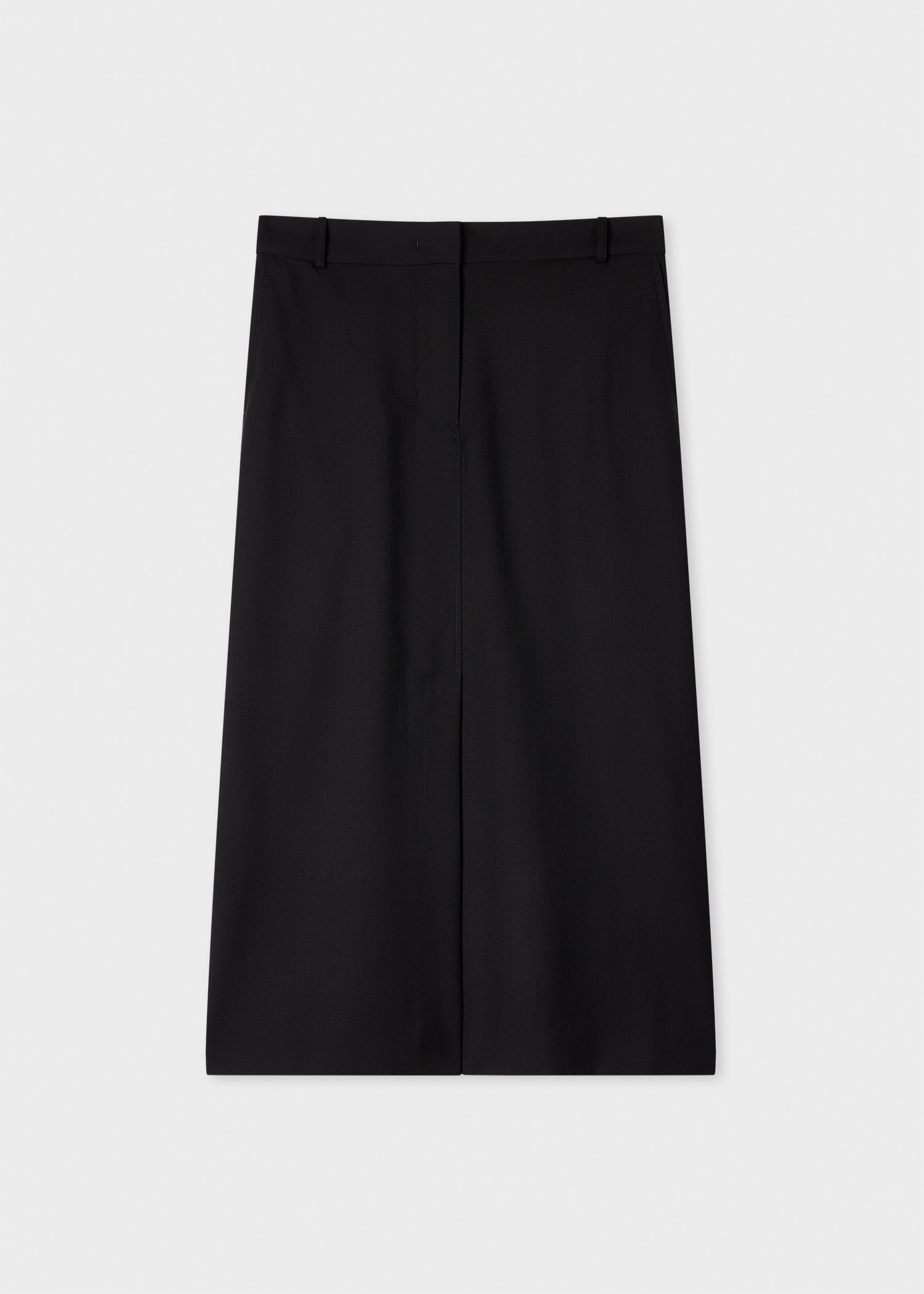 A Suit To Travel In - Women's Black Wool Waistcoat & Tailored Skirt - 4