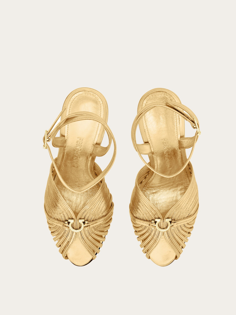 Sandal with Gancini element 2