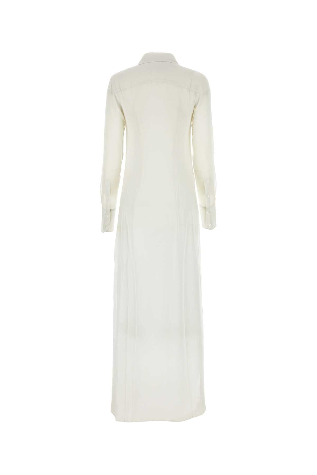 Ami Women Chalk Crepe Shirt Dress - 2