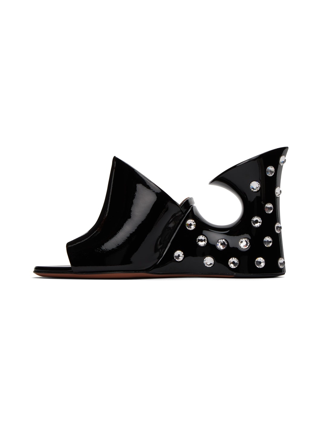 Black 'La Sculpture' Mules - 3