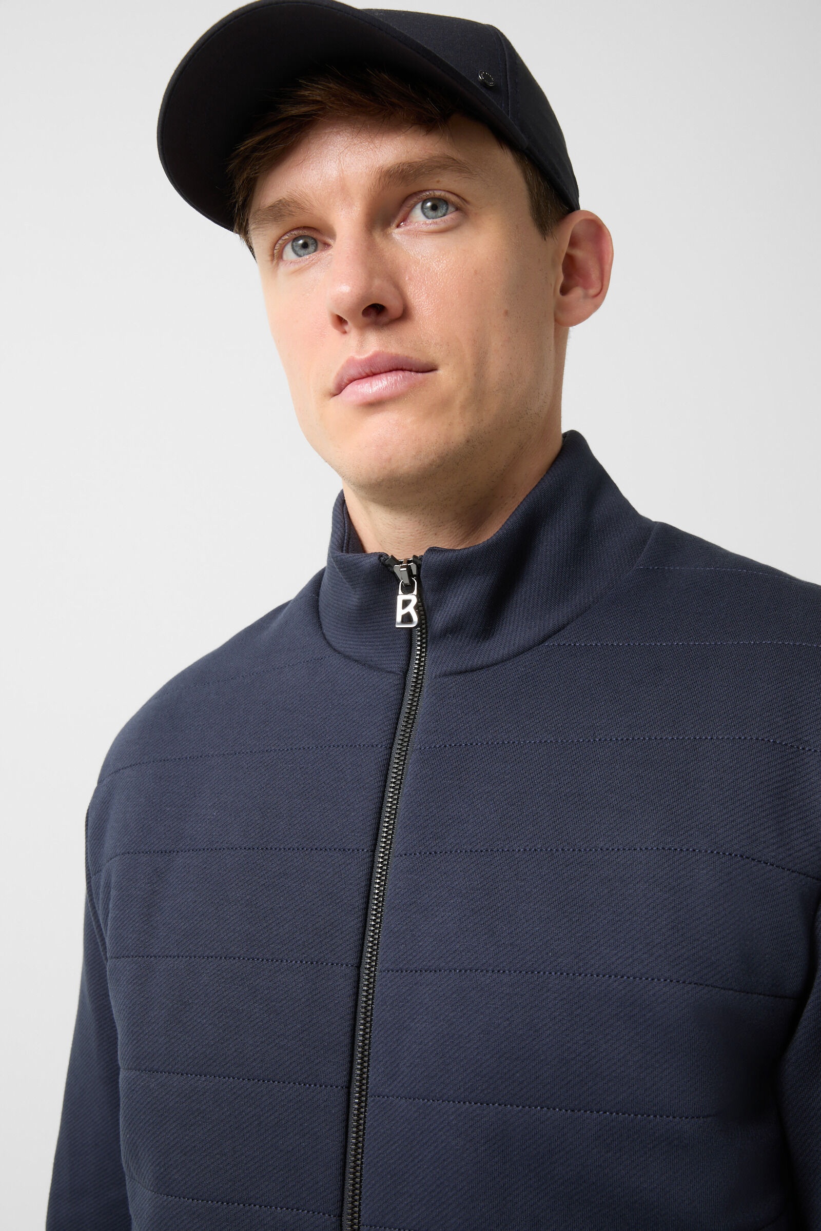 Jayden sweatshirt jacket in Navy blue - 4