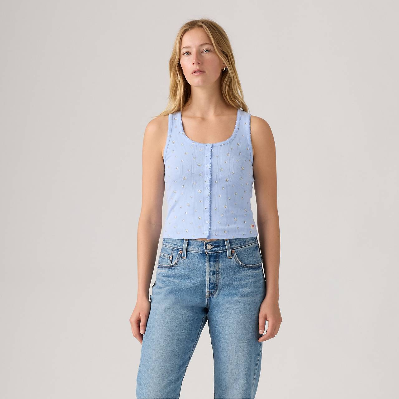 DRY GOODS WOMEN'S POINTELLE TANK TOP - 2