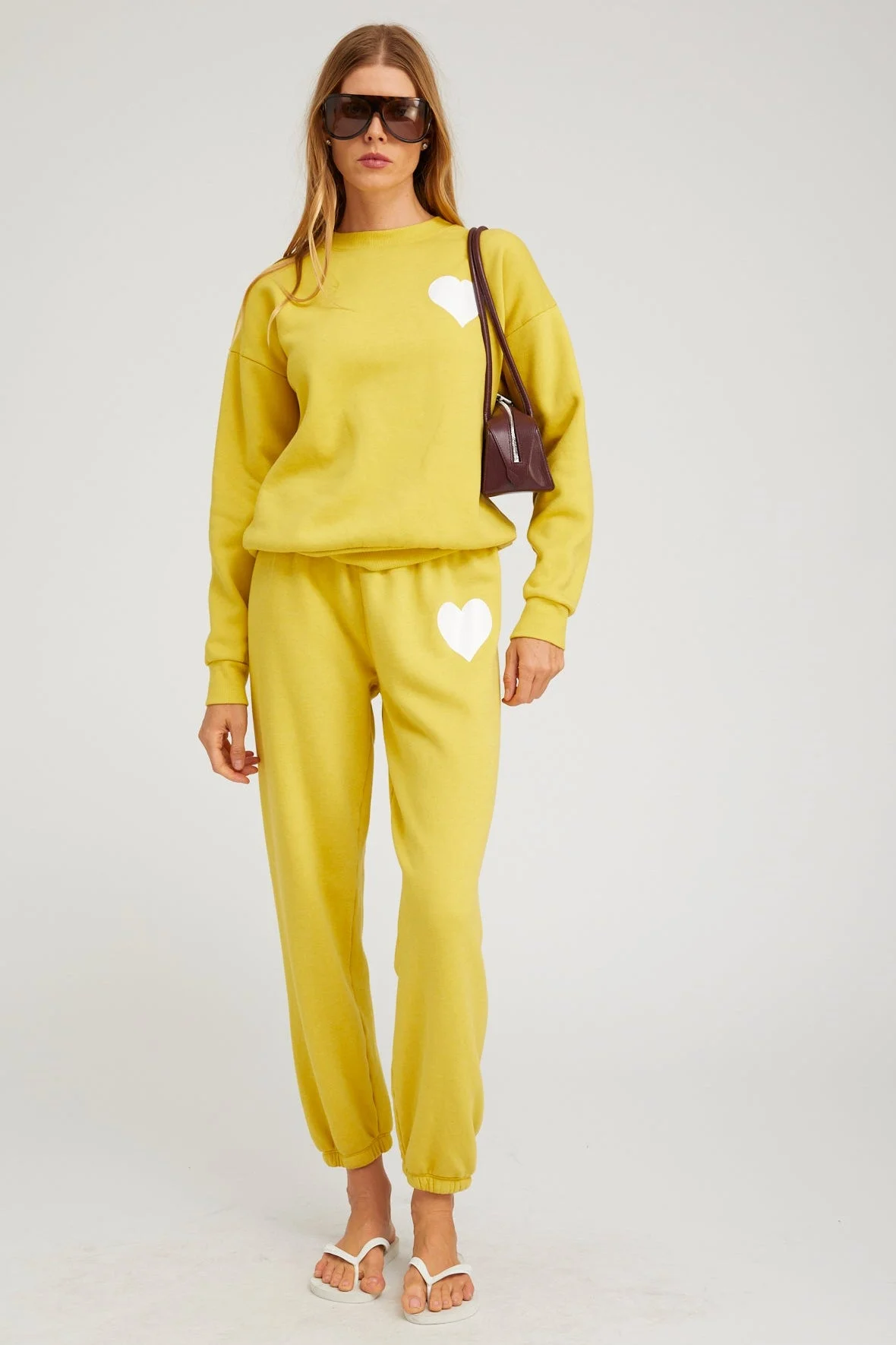 YELLOW HEART SWEATPANTS - 1