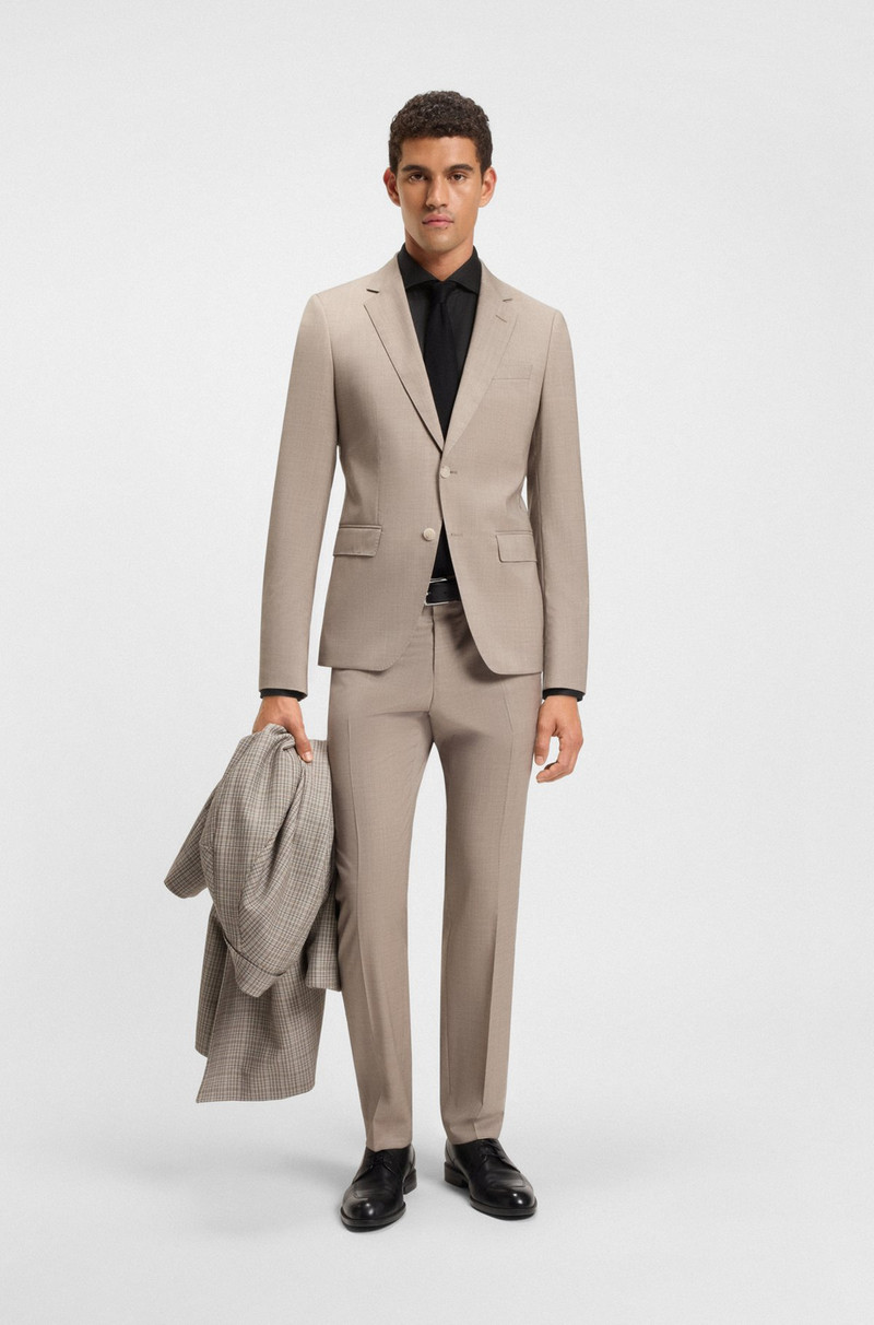 BOSS SLIM-FIT SHIRT IN ITALIAN-MADE STRUCTURED COTTON outlook