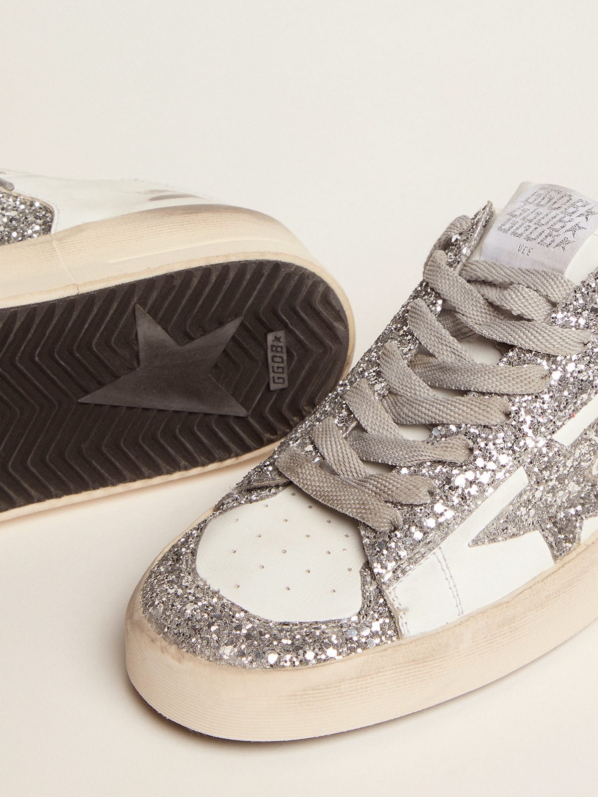 Women’s Stardan sneakers with silver glitter - 4