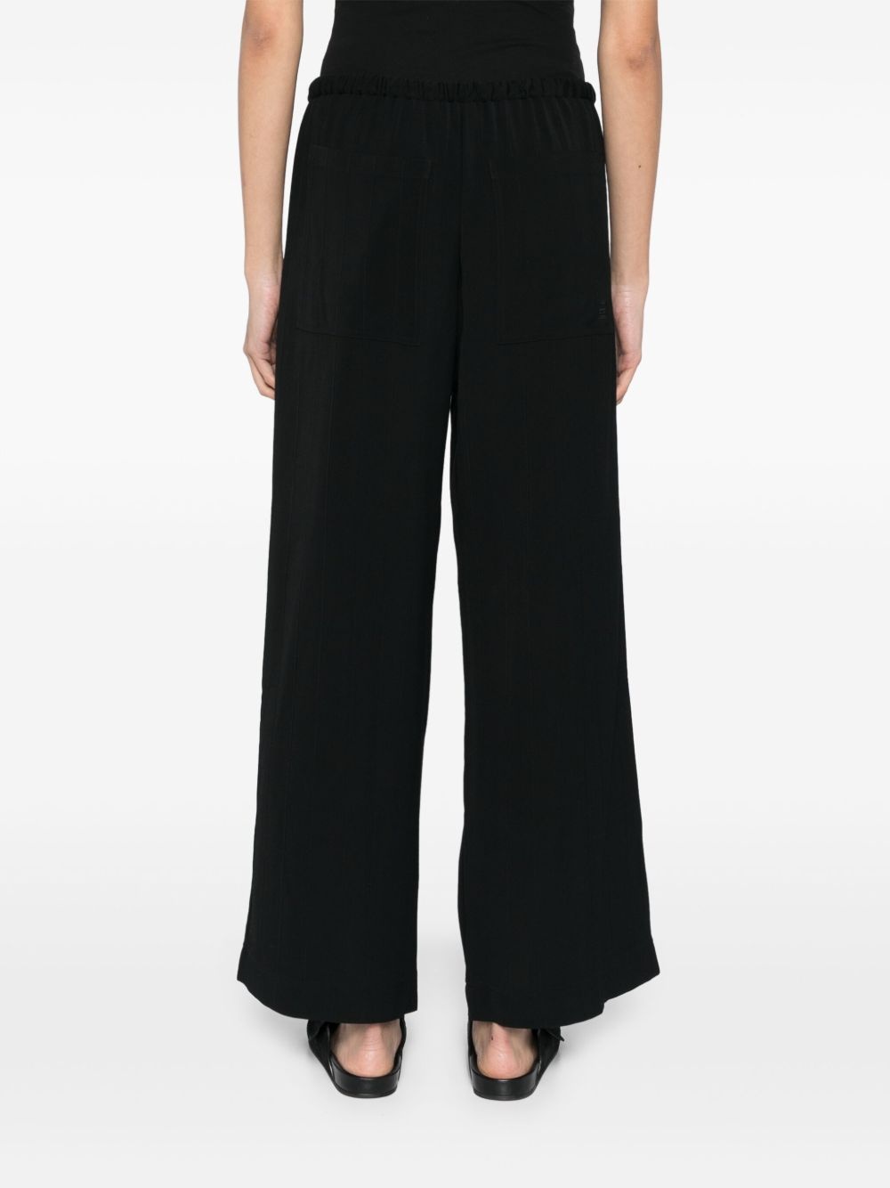 striped drawstring trousers - 4