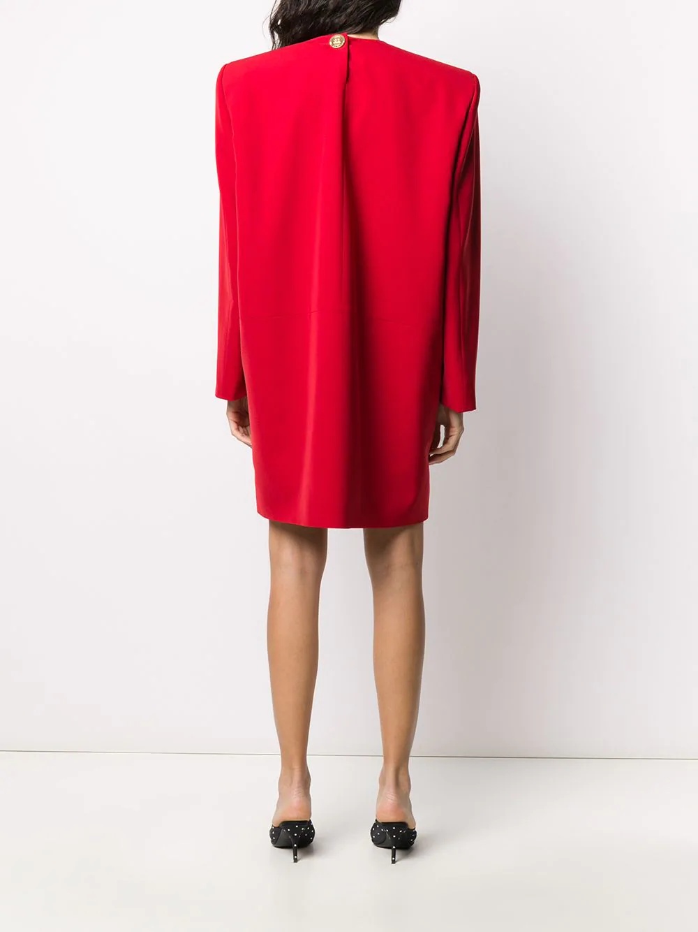 Campaign structured-shoulder dress - 4