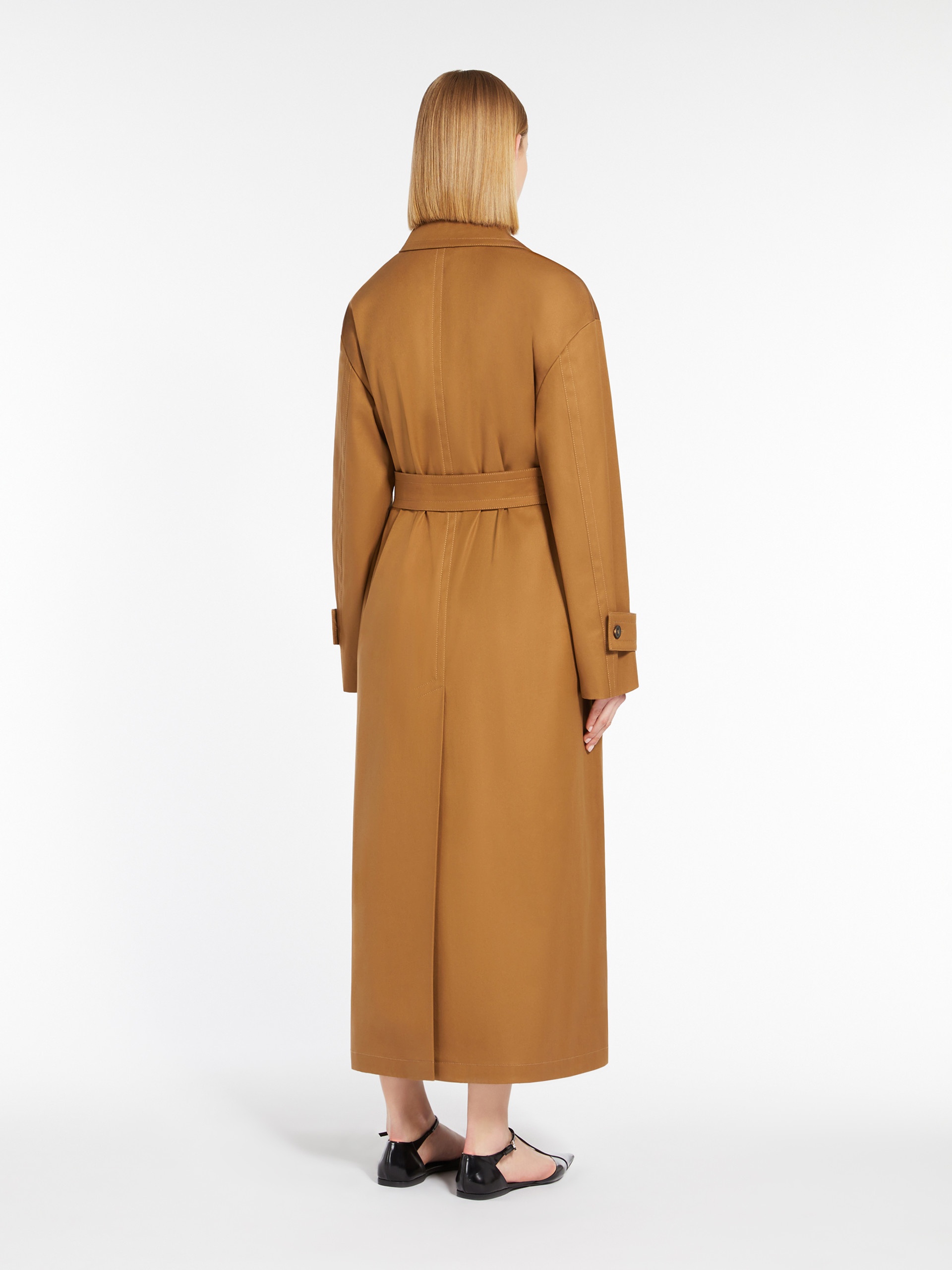PISTOIA Water-repellent gabardine trench coat - 4