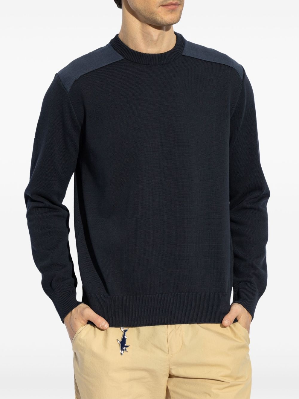logo-embroidered jumper - 3
