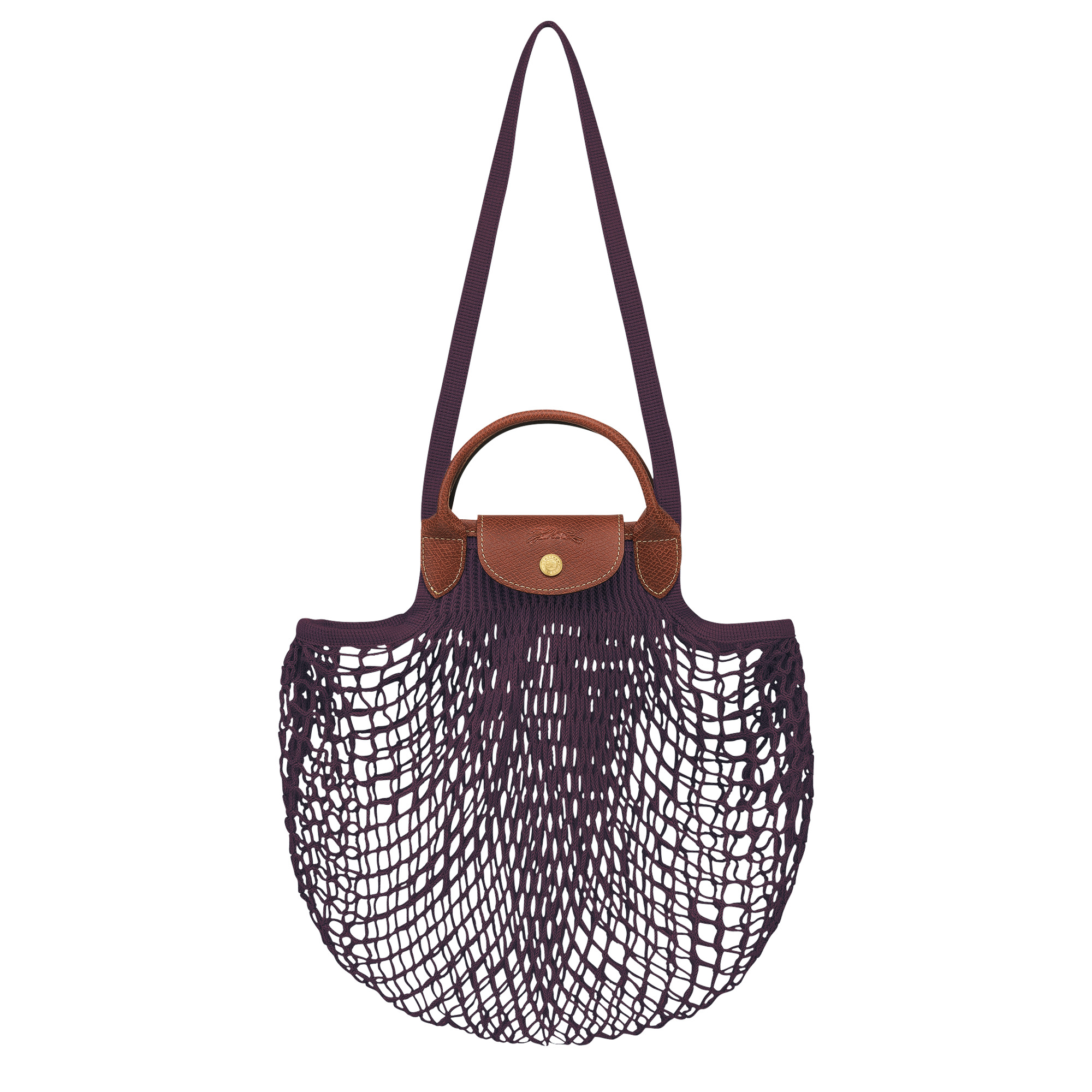 Le Pliage Filet L Mesh bag Eggplant - Canvas - 1