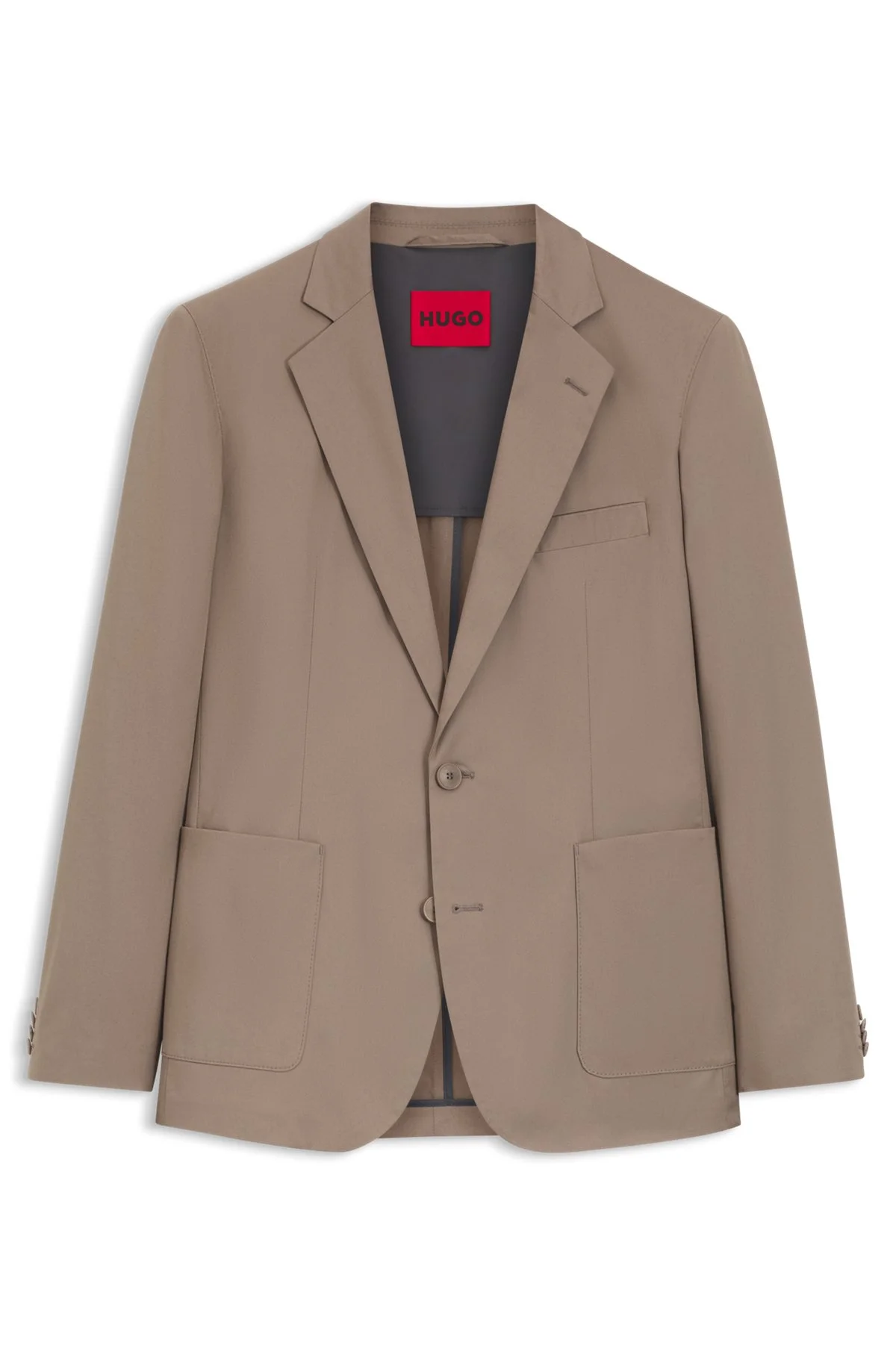 SLIM-FIT JACKET IN STRETCH COTTON - 1