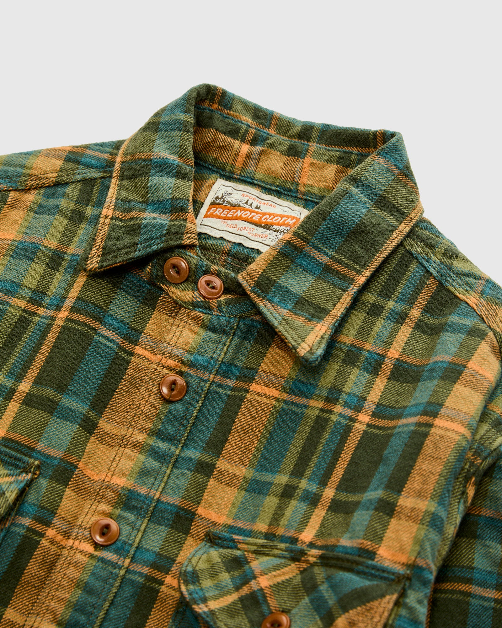 Wells Workshirt in Evergreen Plaid - 3