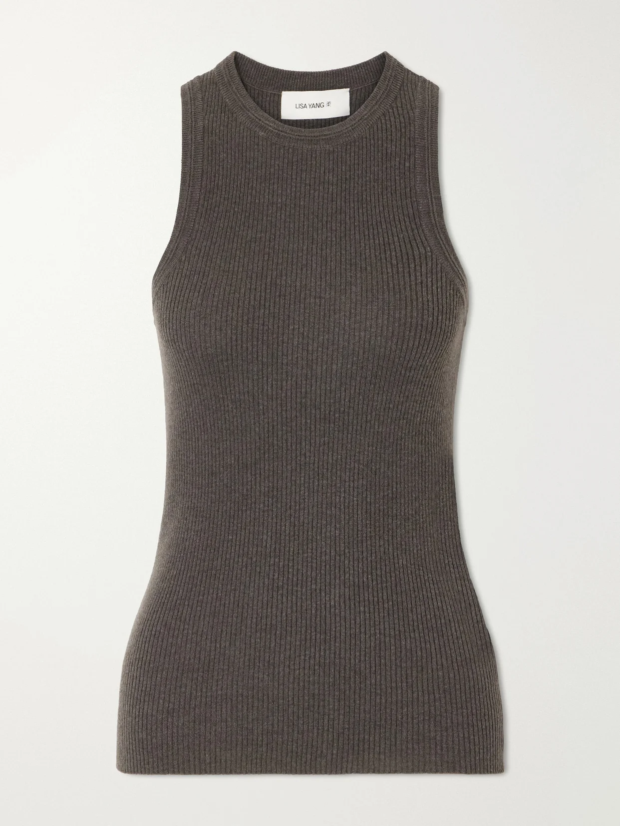 Amya Ribbed Cotton And Cashmere-blend Tank - 1