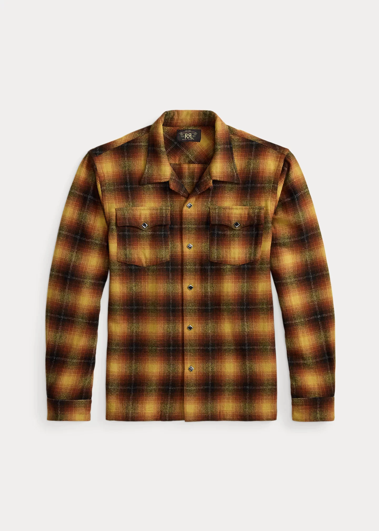 Plaid Wool-Blend Camp Shirt - 1