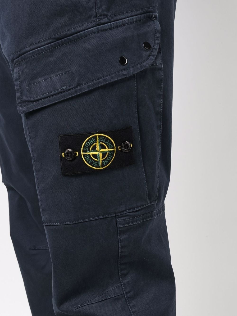 logo-patch cargo trousers - 5