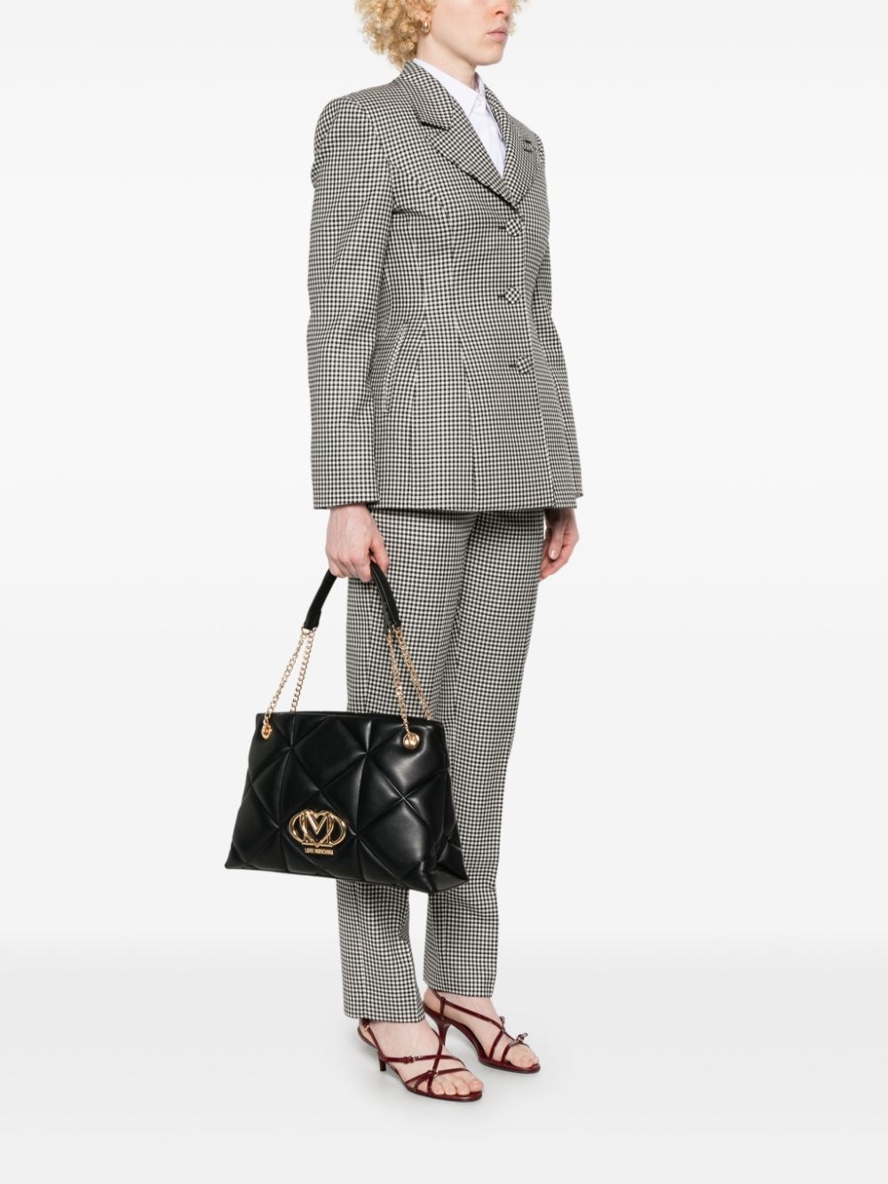 logo-plaque shoulder bag - 2