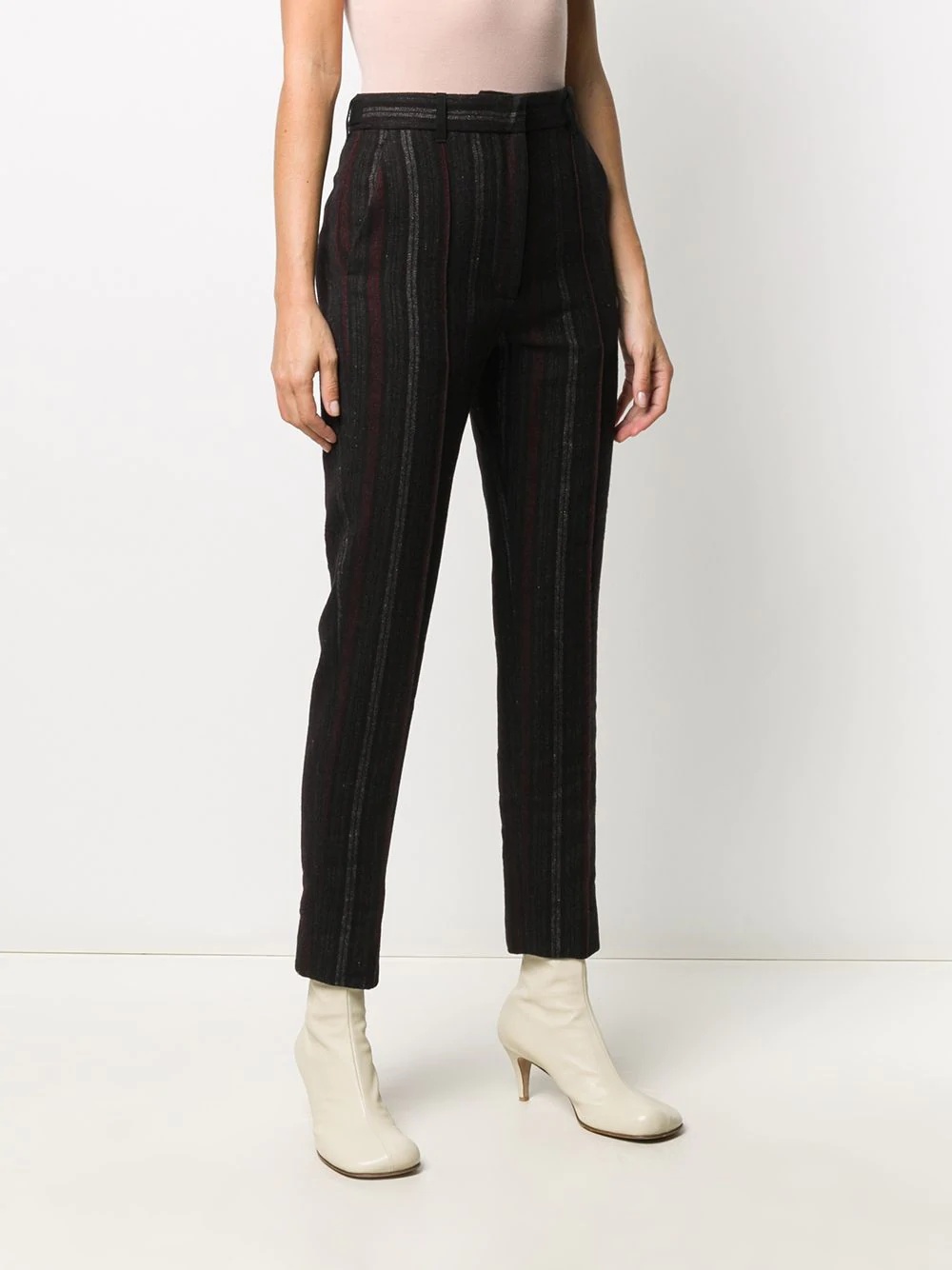 striped tailored trousers  - 3