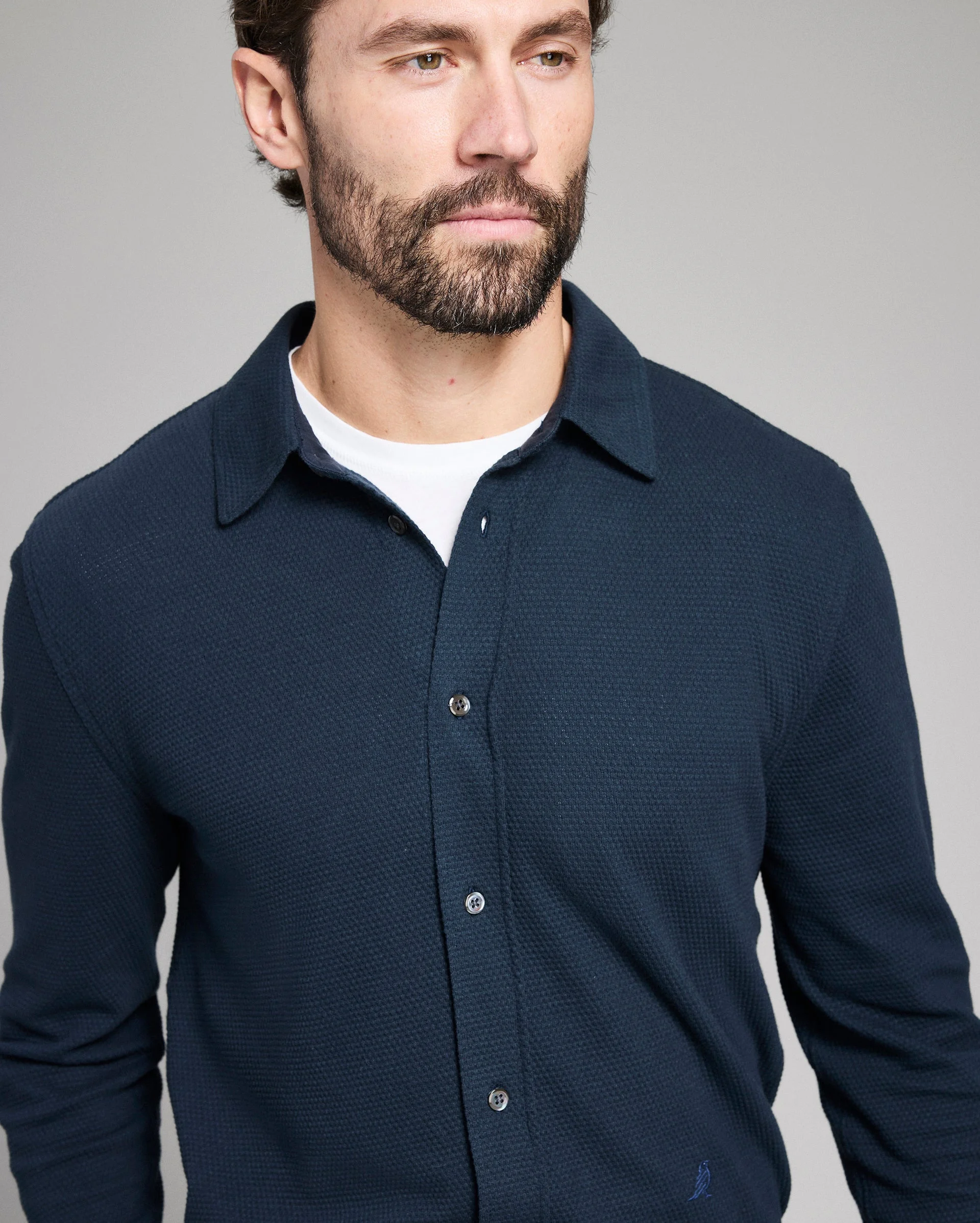 Long Sleeve Textured Yellowhammer Shirt - 1