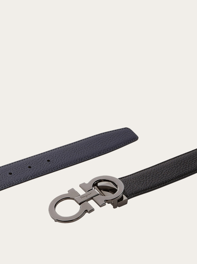FERRAGAMO Reversible and adjustable Gancini belt outlook