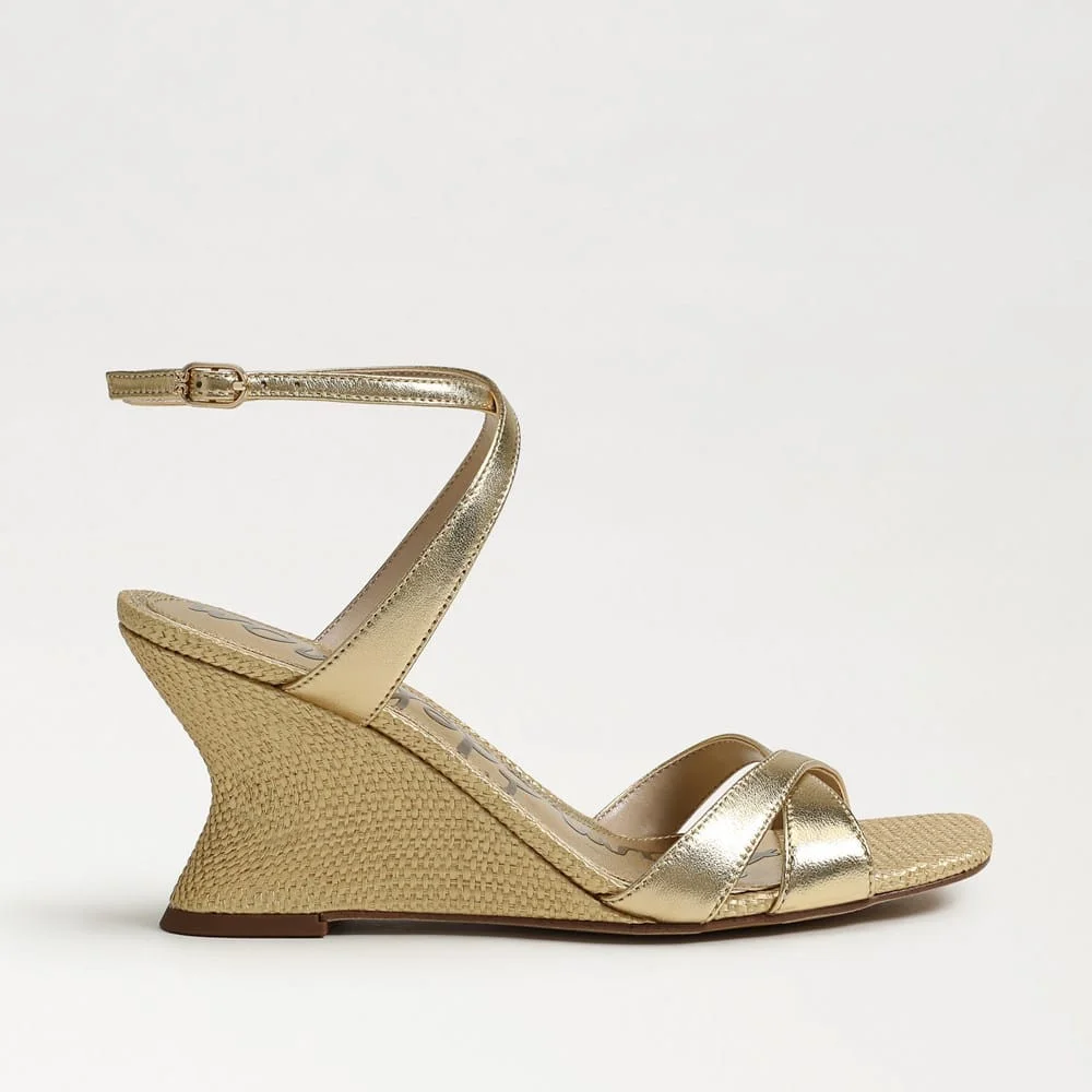 Davi Ankle Strap Wedge Sandal - 1