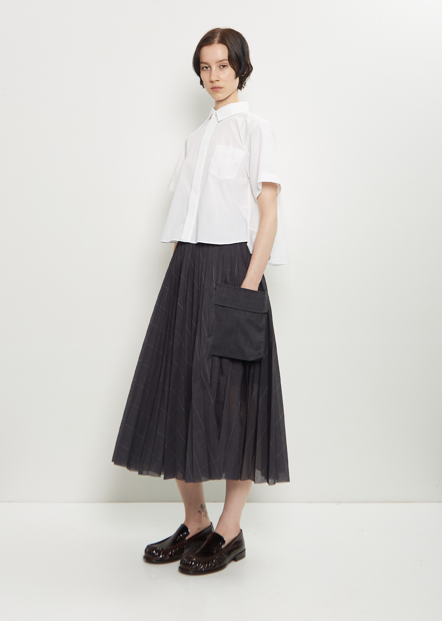 Cotton Blend Poplin Shirt - 4