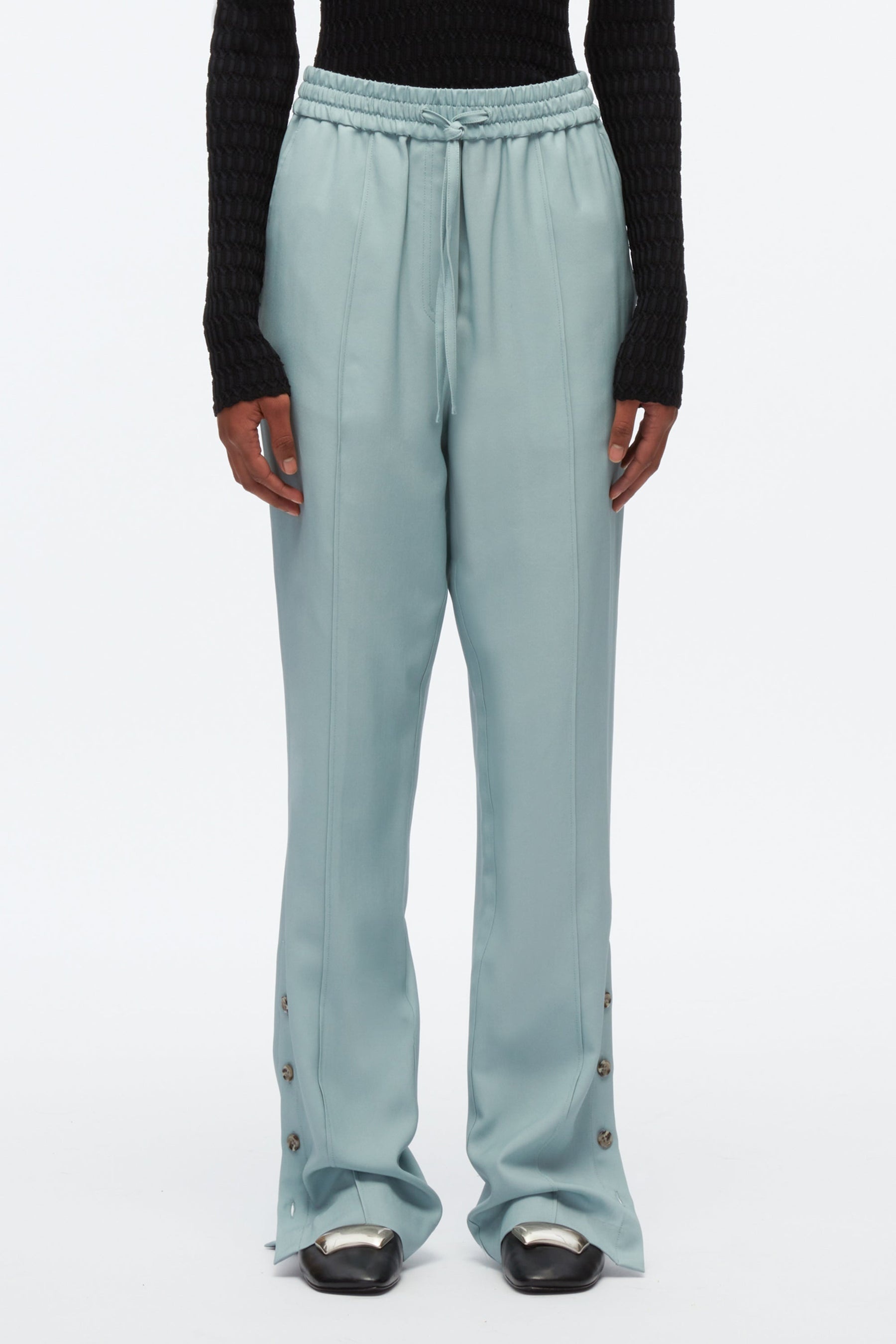 Elasticated Pants With Side Vent - 2