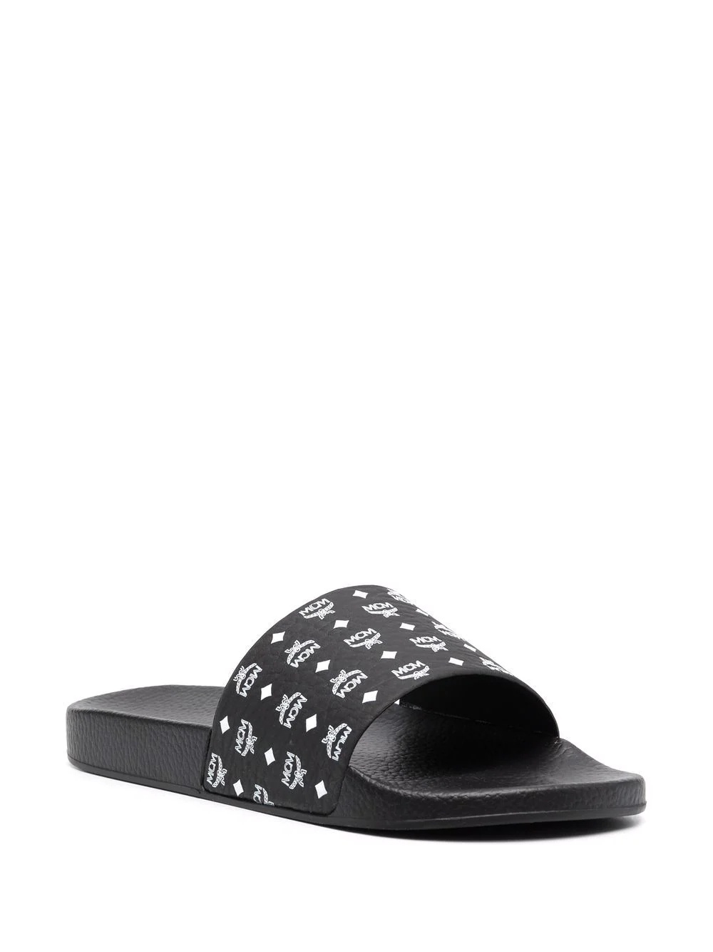 monogram-print sliders - 2