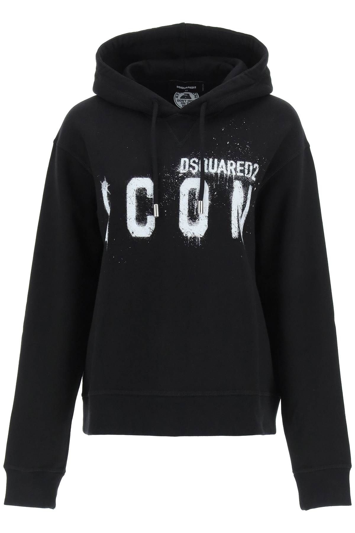 'ICON' PRINT HOODIE - 1