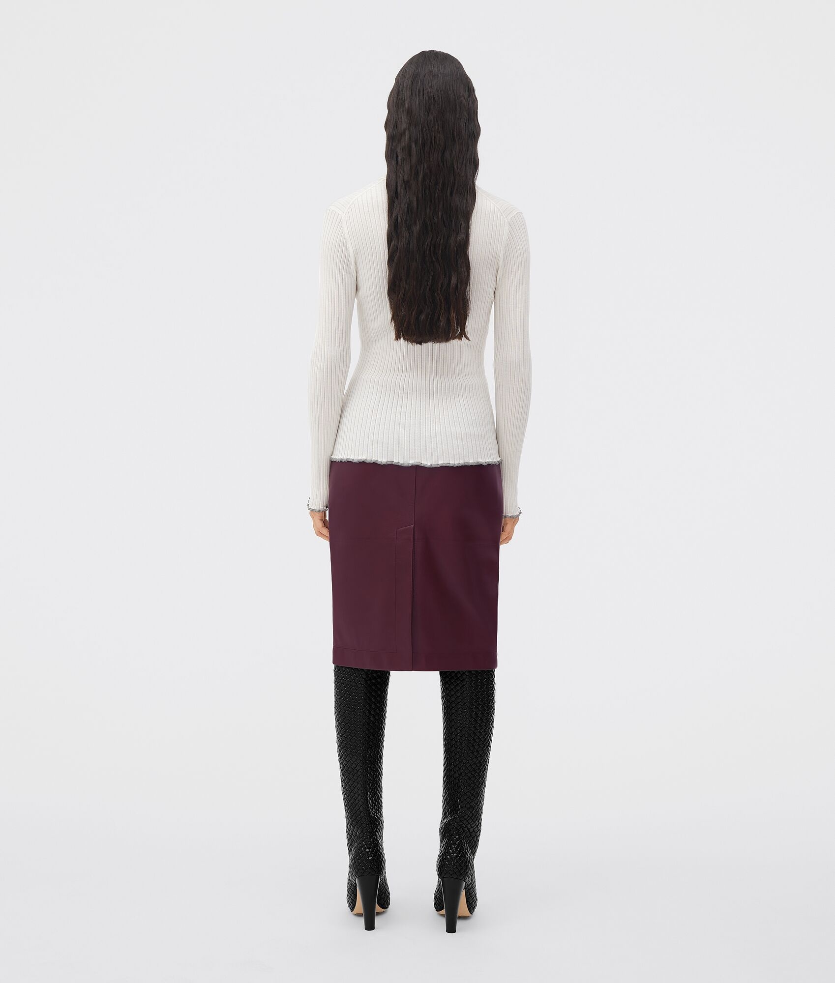 lightweight cashmere and silk ribbed jumper - 3