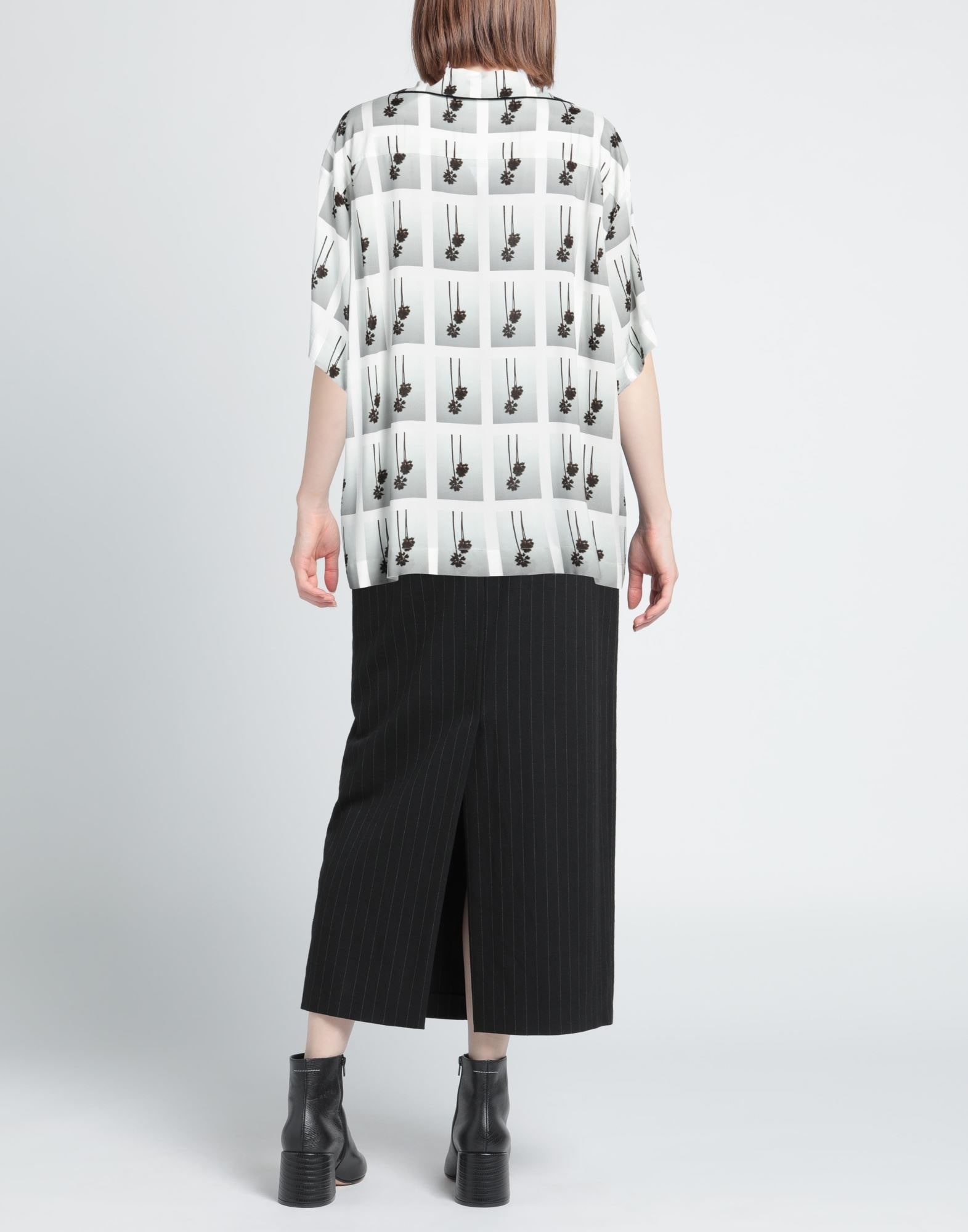 White Women's Checked Shirt - 3