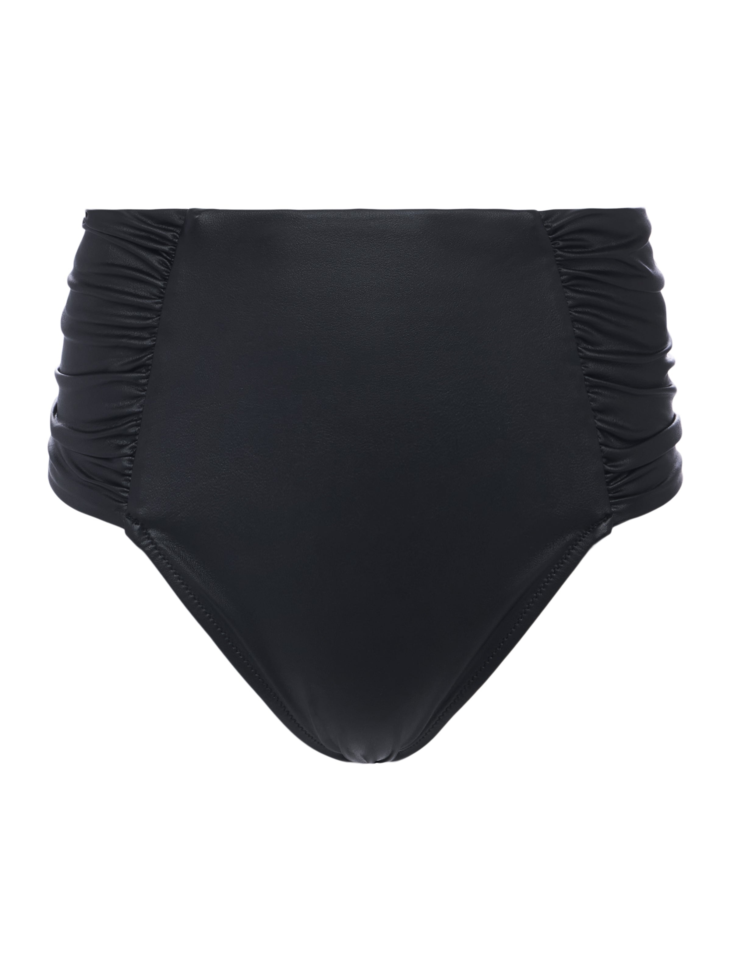 Vanessa Faux Leather Bikini Bottom - 1